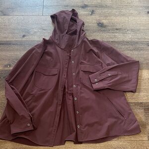 Duluth trading button hooded jacket 4X